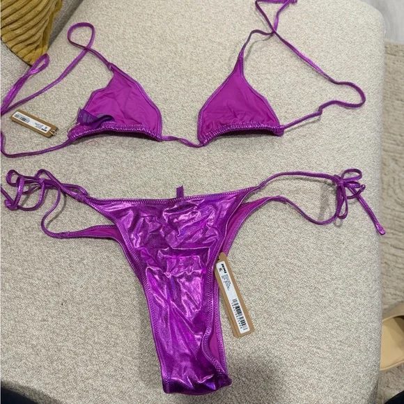 SKIMS Radiant Magenta Swimwear - Picture 2 of 4